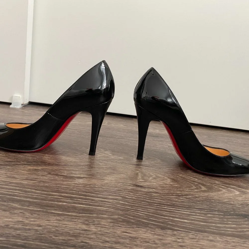 Christian Louboutin Black 100 Particule Pumps/Heels - Picture 7 of 11